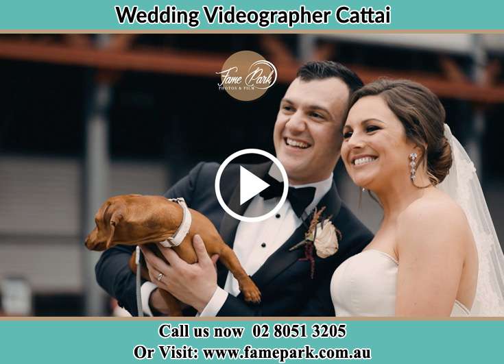 Bride and Groom with their pet Cattai NSW 2765