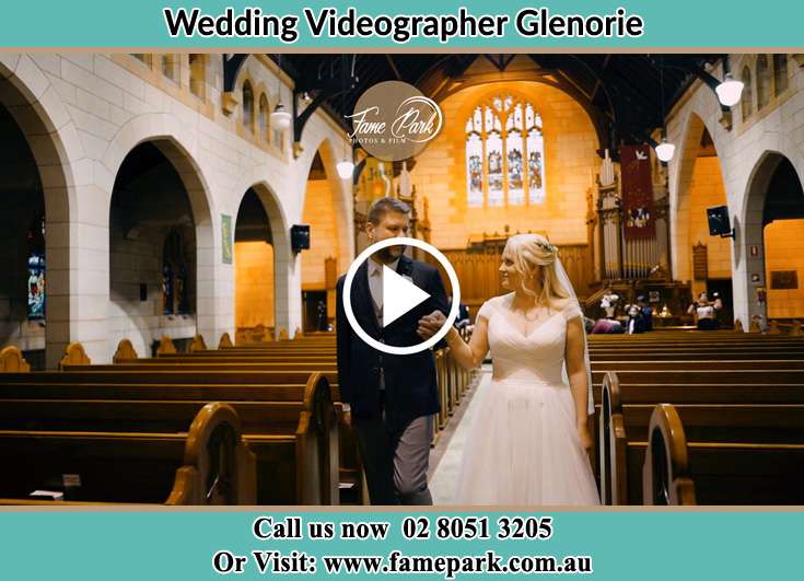 Bride and her father walking at the aisle Glenorie NSW 2157